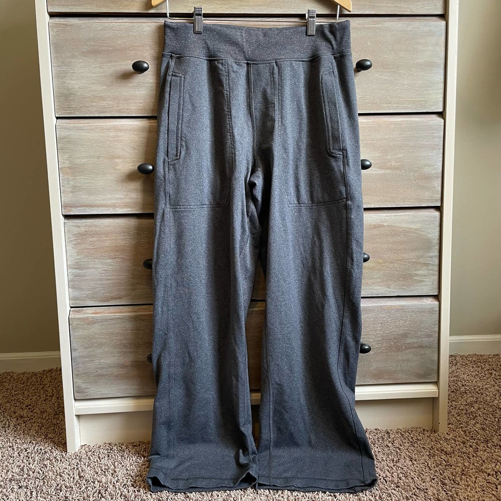 Lululemon Charcoal Gray Red Luon Smash Pants - Picture 2 of 6